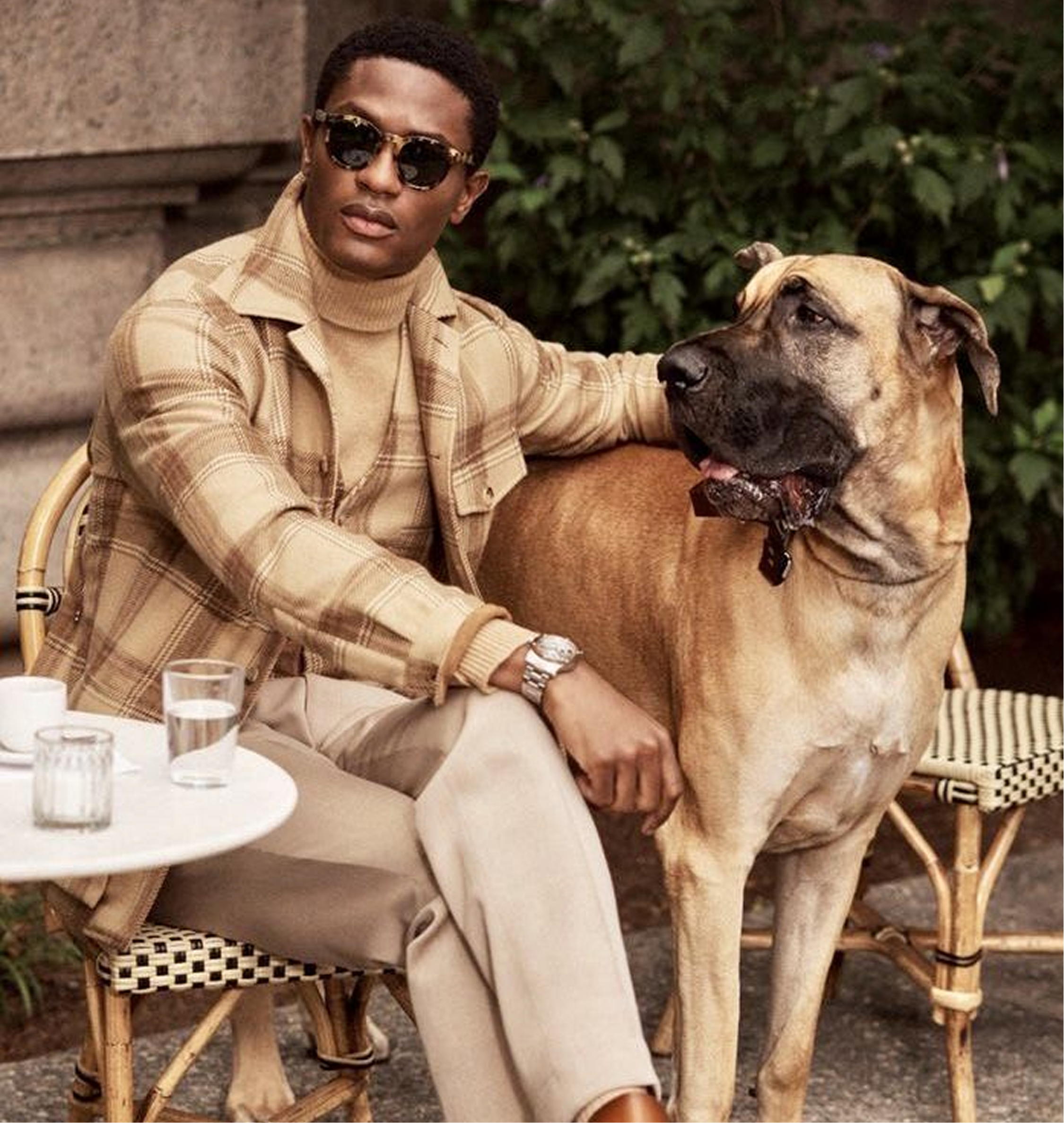 man with dog